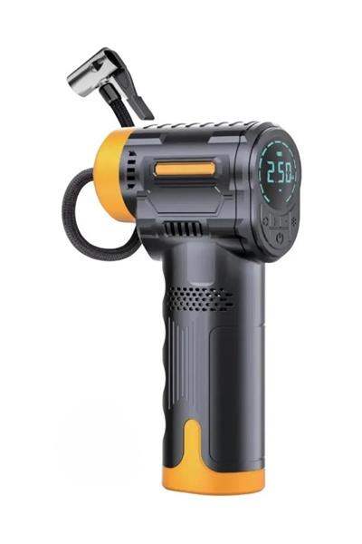 Kablosuz Dijital Hava Kompresörü Şarjlı Mini Lastik Şişirme Pompası LED Işıklı Taşınabilir 150 PSI