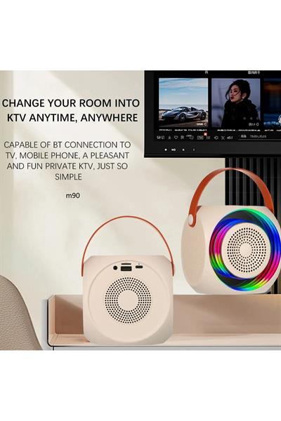 Kareoke Mikrofonlu Eğlenceli Parti İçin Bluetooth Özellikli Hoperlör
