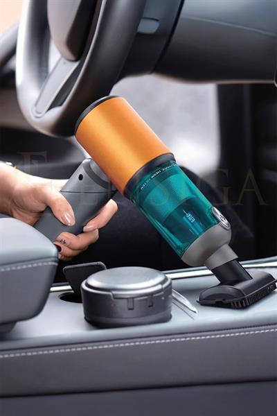Katlanabilir Kablosuz Araç Süpürgesi 20.000 Pa Güçlü Emiş Üfleme + Çekme LCD Ekranlı