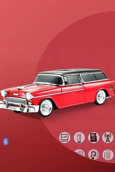 Klasik Araba Usb-Tf-Fm Radyo Bluetooth Hoparlör Dekoratif Müzik Kutusu Araba