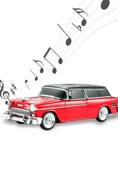 Klasik Araba Usb-Tf-Fm Radyo Bluetooth Hoparlör Dekoratif Müzik Kutusu Araba