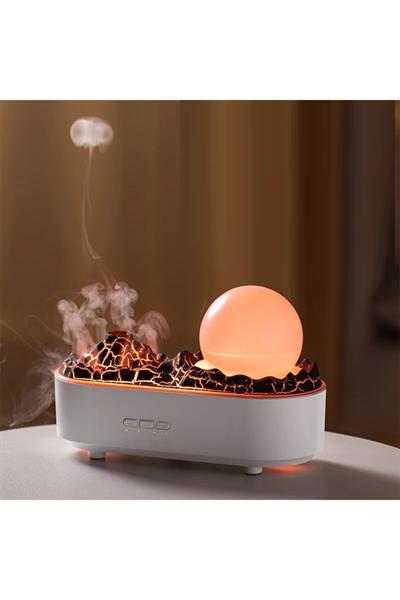 Lav volkan nemlendirici USB Aroma alev lambası masaüstü USB ultrasonik aromaterapi uçucu yağ difüzör