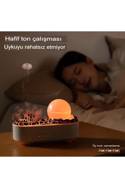Lav volkan nemlendirici USB Aroma alev lambası masaüstü USB ultrasonik aromaterapi uçucu yağ difüzör