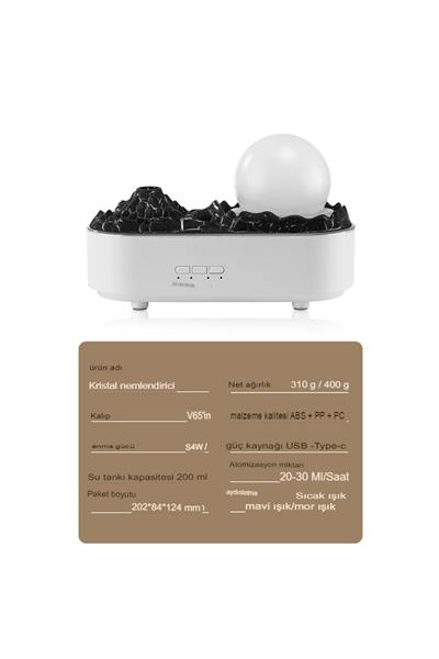 Lav volkan nemlendirici USB Aroma alev lambası masaüstü USB ultrasonik aromaterapi uçucu yağ difüzör