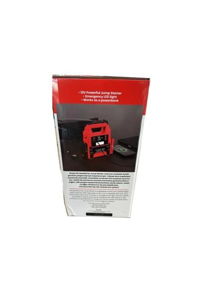 LCD Ekranlı 20000 mAh Akü Takviye Cihazı 2000A Jump Starter Powerbank LED Işıklı