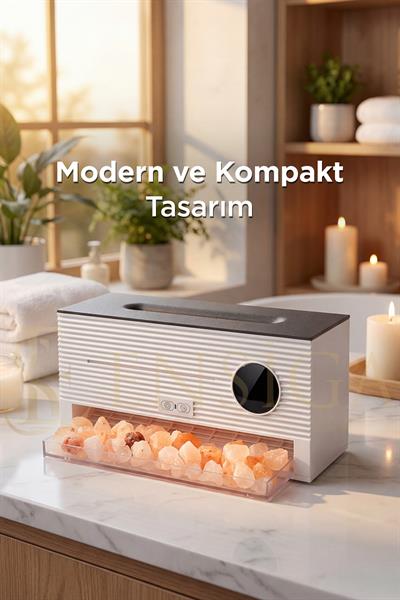 LED Alev Efektli Ultrasonik Hava Nemlendirici & Aroma Difüzör