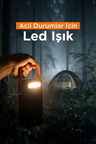 LED Göstergeli Işıklı 80000 mAh Solar Powerbank Güneş Panelli Kamp Outdoor Taşınabilir Şarj Cihazı