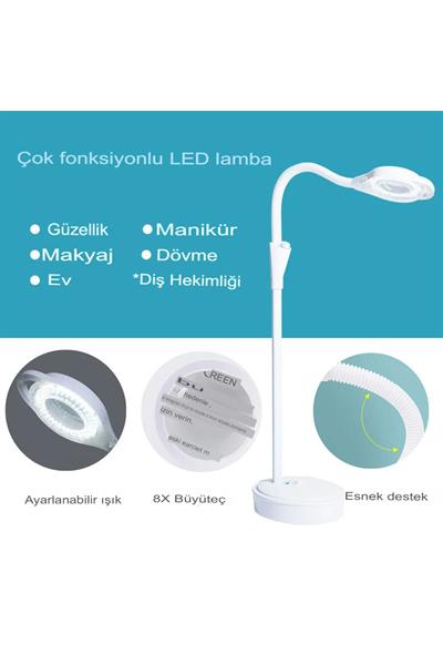LED güzellik lambası dövme lamba makyaj manikür tırnak dövme zemin lambası güzellik Ledi