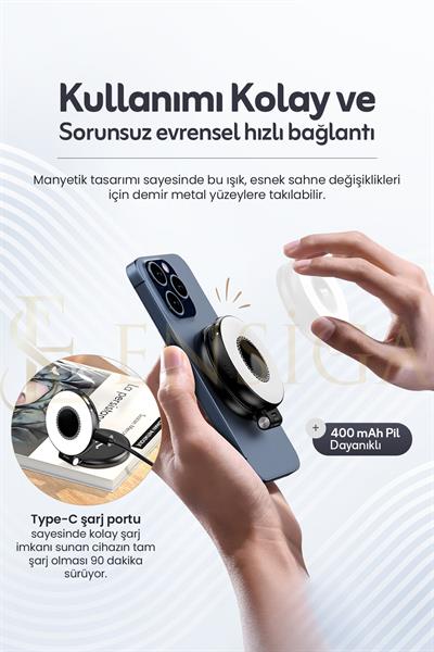 LED Selfie Ring Light Telefon Selfie Işığı