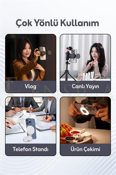 LED Selfie Ring Light Telefon Selfie Işığı
