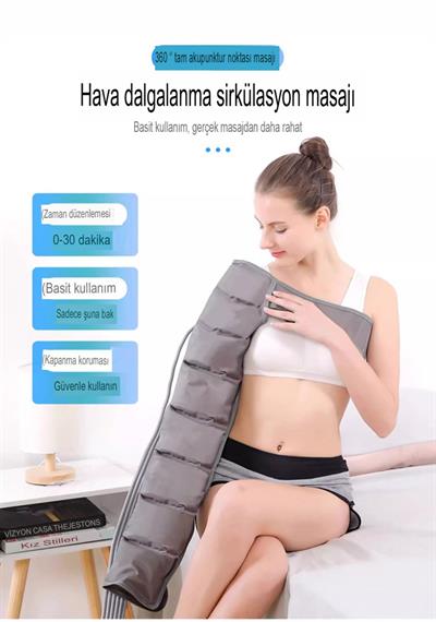 lenf drenaj bacak Kol masajı, Bel hava sıkıştırma masajı, dolaşım ayak bilekleri, ağrı rahatlatıcı