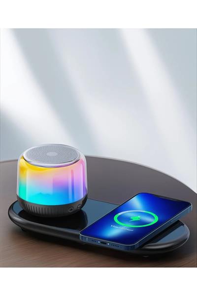 MagSafe Şarj Stantlı Kablosuz RGB Hoparlör