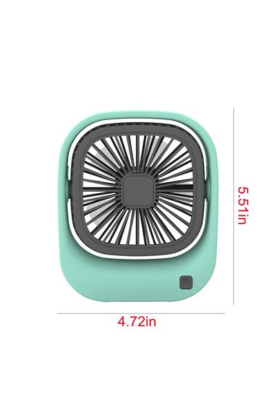 Masa Fanı Mini Taşınabilir Usb Şarj Fanı Salınımlı 90° Eğimli Fan