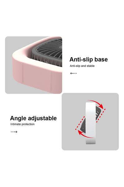 Masa Fanı Mini Taşınabilir Usb Şarj Fanı Salınımlı 90° Eğimli Fan