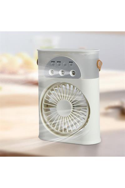 Masaüstü klima taşınabilir Fan çift sprey ultrasonik atomizasyon 3-Speed gece lambası Fan