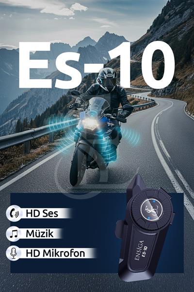 Mega Güçlü Batarya 1.800Mah Kurye Motorcu İntercoom Kask Kulaklık Moto Kulaklık