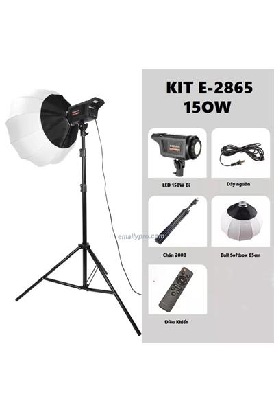 Mega Lux Fotoğraf Stüdyosu Led Sürekli Video Işığı 65cm Bowens Fener Tarzı Softbox + 2.1 Mt Tripod