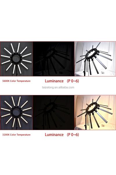 MegaMax 12 Kollu Profesyonel Stüdyo Beauty Tatto İnfluencer Çekim Işığı  Led + Tripod
