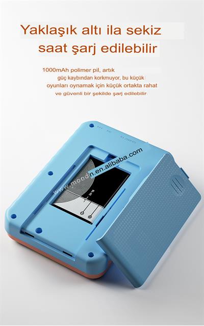 Mini El Oyun Makinesi 3 İnç HD Renkli Ekran El Oyun 500 Oyun Konsolu Çocuk Yetişkin Şarj Edilebilir 