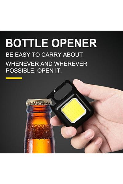 Mini LED anahtarlık el feneri USB şarj edilebilir lamba taşınabilir cep feneri açık kamp için ışık