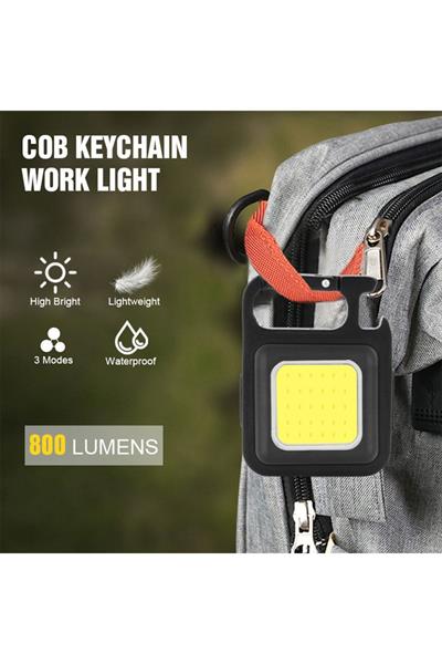 Mini LED anahtarlık el feneri USB şarj edilebilir lamba taşınabilir cep feneri açık kamp için ışık