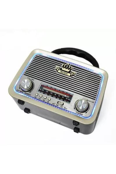 Nostalji Klasik Radyo Ahşap Usb Bluetooth 3 Band Klasik Radyo