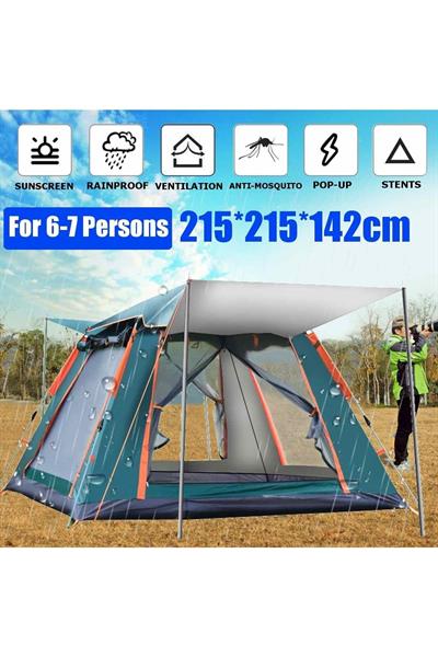 Otomatik 4 Kişilik Çadır Kamp Outdoor Plaj Piknik Çadırı