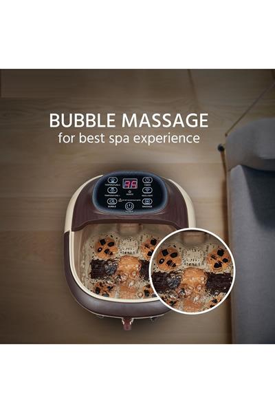 Otomatik Masaj Fonksiyonlu Akapuntur Ayak Bakımı Isıtmalı Dokunmatik Ayak Spa Su Banyo Masaj Aleti