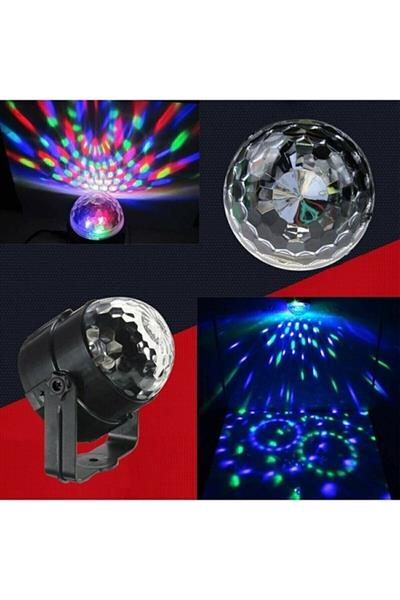 Parti Işıkları Disko Topu Işıkları, Led 2si 1 Rgb 7 Renk Dj Ekipmanı Flaş Işığı Sese Duyarlı
