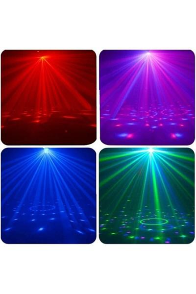 Parti Işıkları Disko Topu Işıkları, Led 2si 1 Rgb 7 Renk Dj Ekipmanı Flaş Işığı Sese Duyarlı
