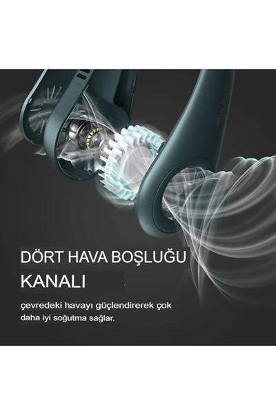 Portatif Boyun Fanı Yeni Nesil 3 Kademe Hızlı Hava Soğutma Serinletme Fan