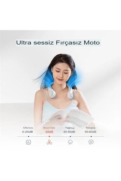 Portatif Boyun Fanı Yeni Nesil 3 Kademe Hızlı Hava Soğutma Serinletme Fan