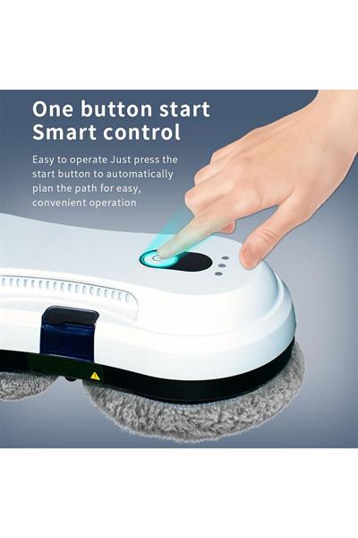 Robot Pencere Temizleme Makinesi, 2800Pa Akıllı Cam Temizleme Robotu, Uzaktan Kumandalı