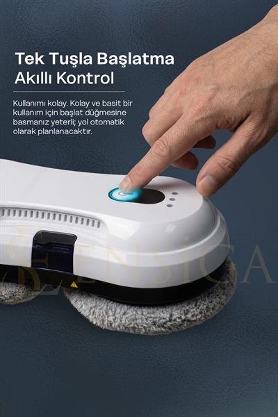 Robot Pencere Temizleme Makinesi | Uzaktan Kumandalı | 2800Pa Akıllı Cam Temizleme Robotu,