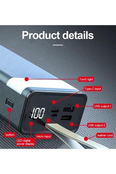 Şarj Aleti Powerbank Type-c Girişli 30.000 Mah