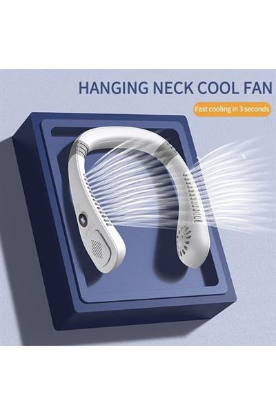 Şarj edilebilir giyilebilir kafa Fan eller serbest USB Mini Fan seyahat taşınabilir asılı boyun Fan