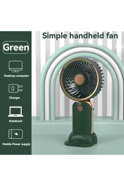 Şarjlı Telefon Standlı Mini Fan Masa Ve El Fanı Vantilatör