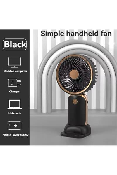 Şarjlı Telefon Standlı Mini Fan Masa Ve El Fanı Vantilatör