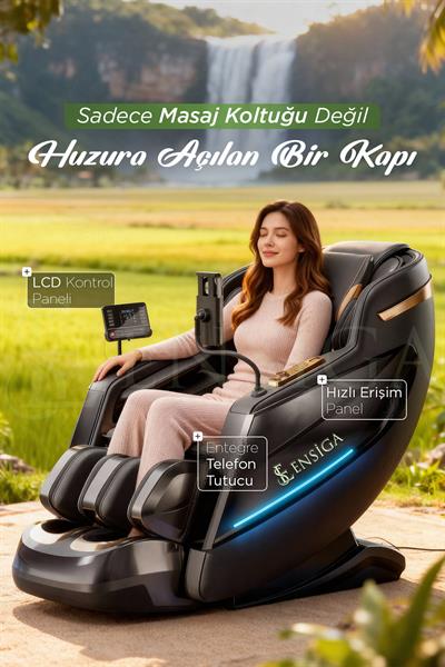 Sıfır Yerçekimi - Tüm Vücut 3D-4D SL Kızaklı PU Deri Çok Fonksiyonlu Masaj Koltuğu