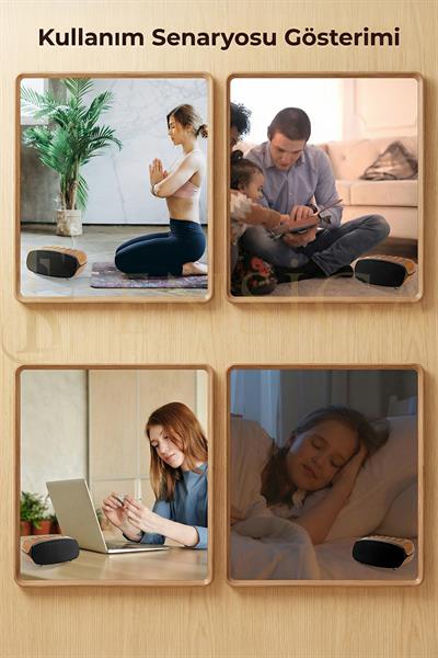 Speaker Özellikli Bluetooth Işıklı Hava Nemlendirici Aroma Difüzör Hava Nemlendirici 500ML