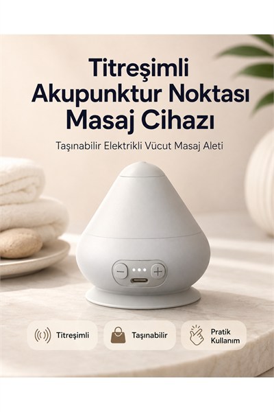 Titreşimli Akupunktur Noktası Masaj Cihazı Taşınabilir Elektrikli Vücut Masaj Aleti