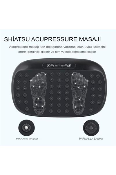 Titreşimli Egzersiz Osilasyon Masaj Aleti Tüm Vücut Fitness Vibro Şekillendirici Plaka Makinesi