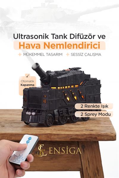 Tren Tasarımlı LED Işıklı Aroma Difüzör & Hava Nemlendirici