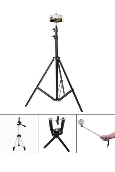 Tripod Başlık Telefon Tutucu Klips Kelepçe Braketi Monopod Stand Tutucusu