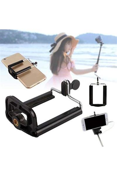 Tripod Başlık Telefon Tutucu Klips Kelepçe Braketi Monopod Stand Tutucusu