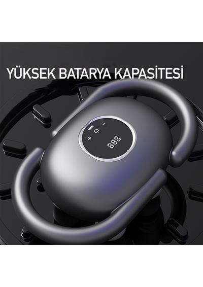 U Şeklinde Derin Doku, Boyun ve Omuz Sırt Bel Uzatılmış Sap Masaj Tabancası Masaj 4 Başlık ve 5 Mod