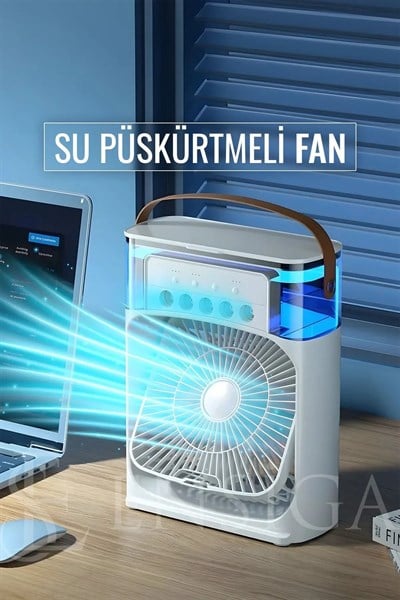 USBli Su Püskürtmeli Hava Serinletici Fan