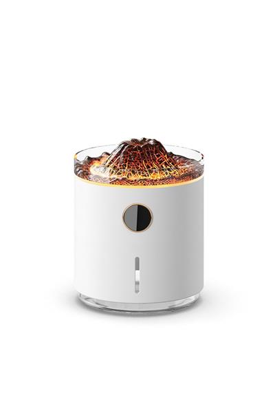 Volkan Işıklı Ultrasonik Hava Nemlendirici Buhar Makinesi Ve Aroma Difüzörü Aromaterapi 50ML Şarjlı