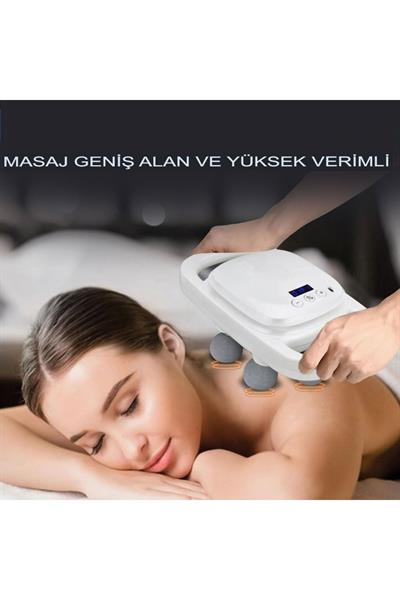 Yeni Nesil Şarjlı 4 Top 2024 Profesyonel Spa Sporcu Kas Fıtness Masaj Tabancası Çok Fonksiyon Masaj