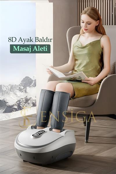 Yoğurmalı Isıtmalı Silindir 8D Hava Yastığı Kompres Baldır Çok İşlevli Ayak Masaj Aleti